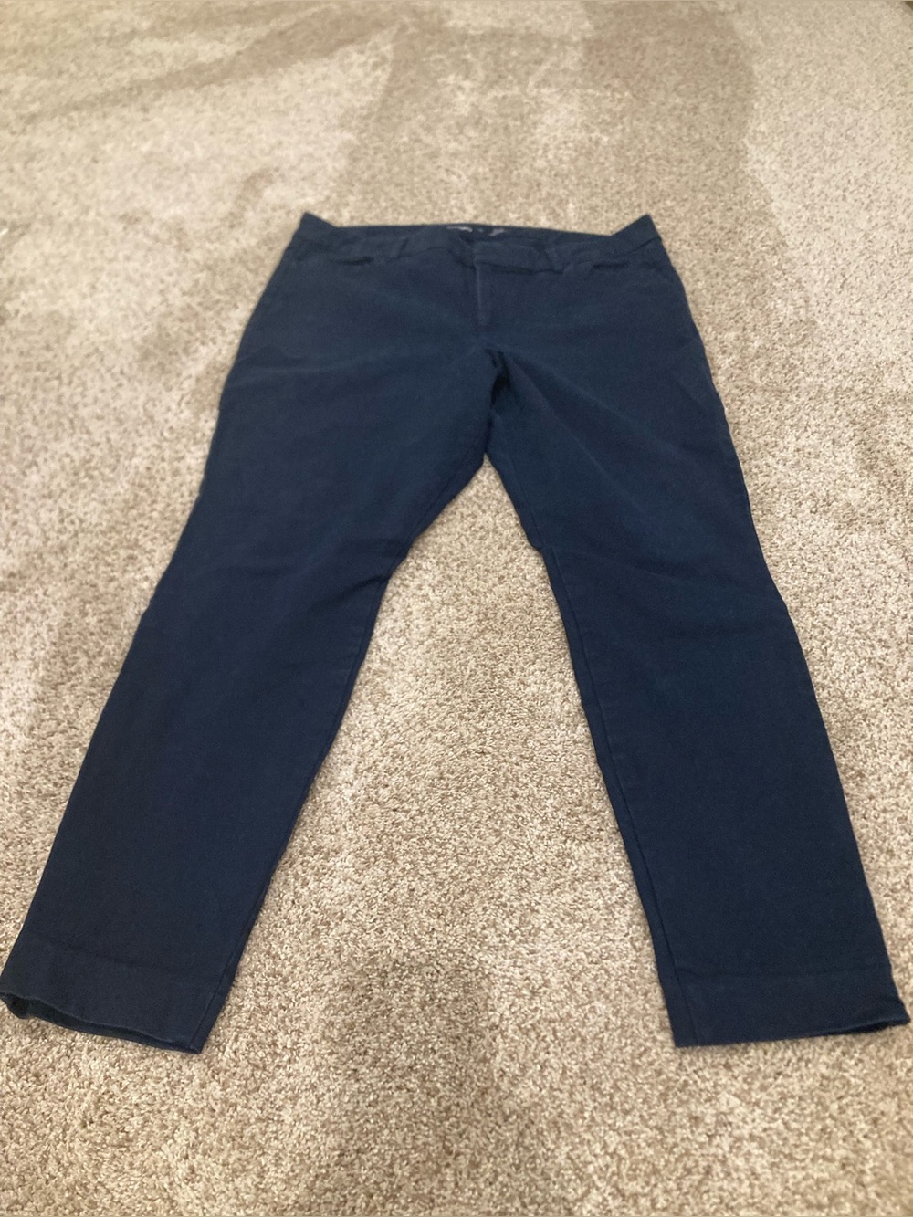 Women old navy navy blue HIGH-RISE
PIXIE SKINNY secret smooth pockets work pant